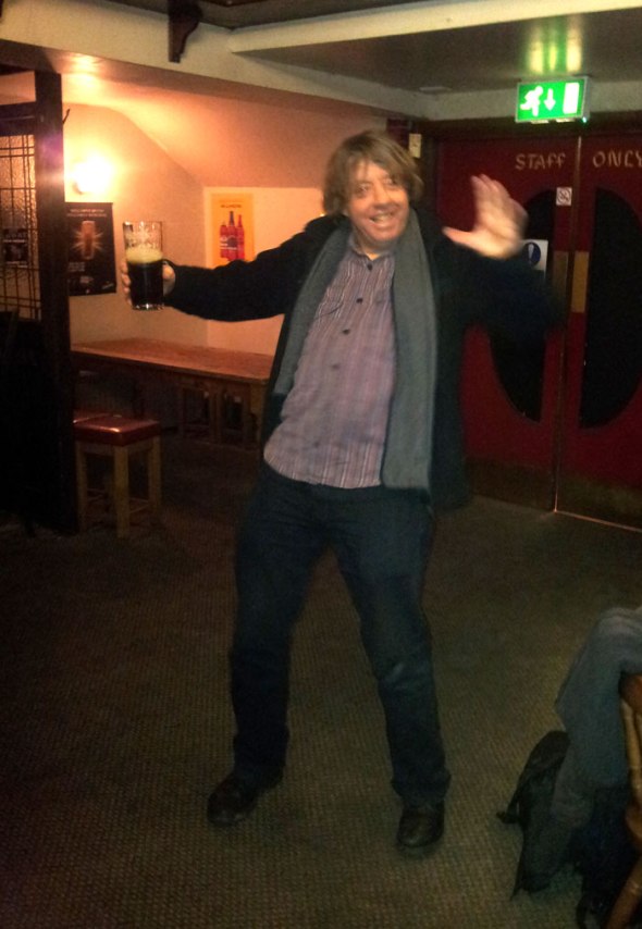 Inspired to dance at The Office.