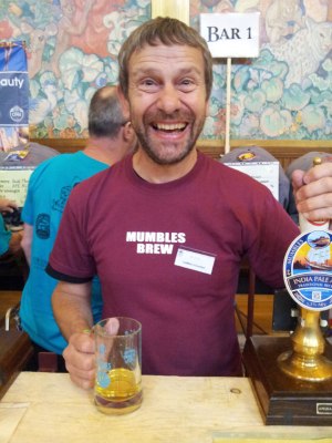 Delighted by success: Mumbles brewer Rob Turner.