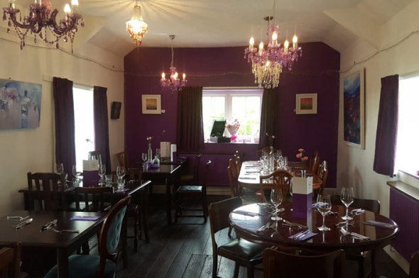 The beautifully refurbished upstairs restaurant.