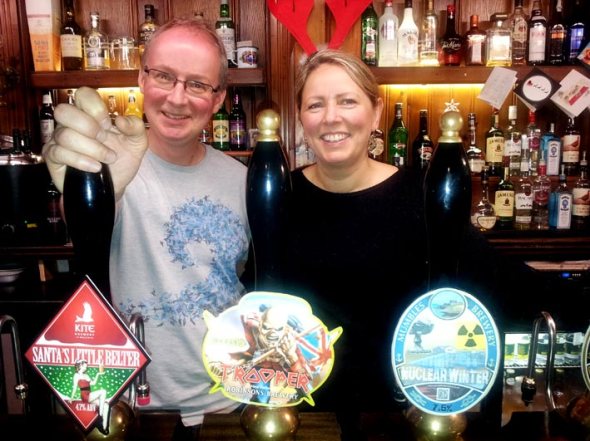 Pilot licensees Richard and Jo Bennett.