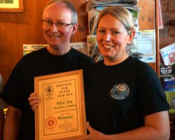 Jo and Richard Bennett win pub of the year award for second time.