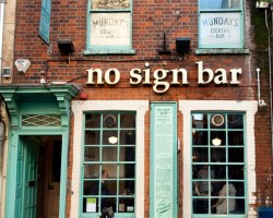 No Sign Bar
