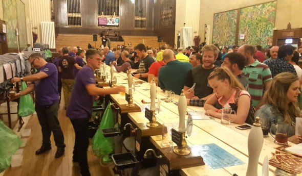 Real ale and cider fans are spoiled for choice at Swansea's annual festival at the Brangwyn Hall.