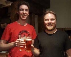 New beer festival organisers Aaron Brown and Chris Freestone.